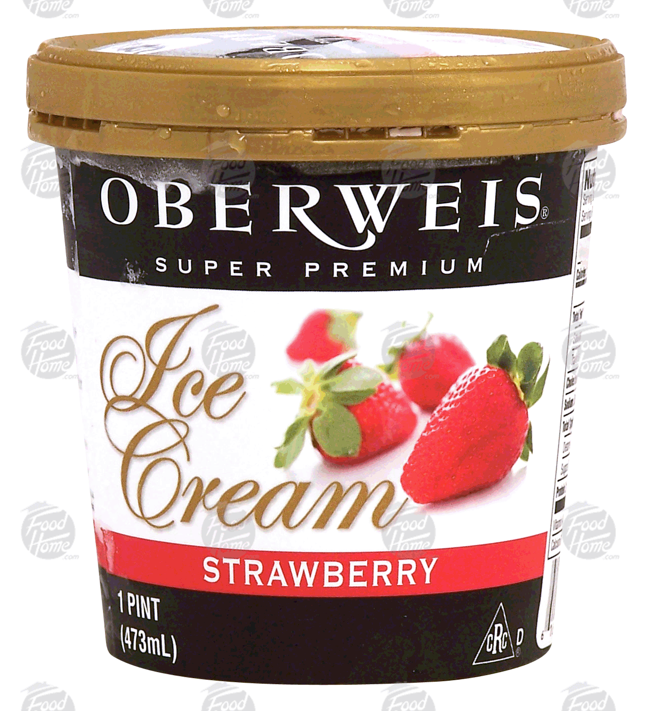 Oberweis Super Premium strawberry ice cream Full-Size Picture